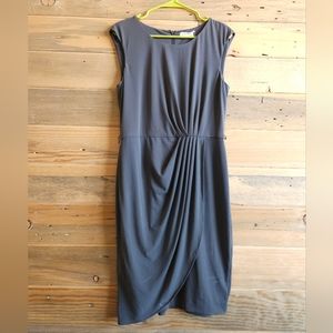Calvin Klein Formal Dress in Green/Grey, Size 8
